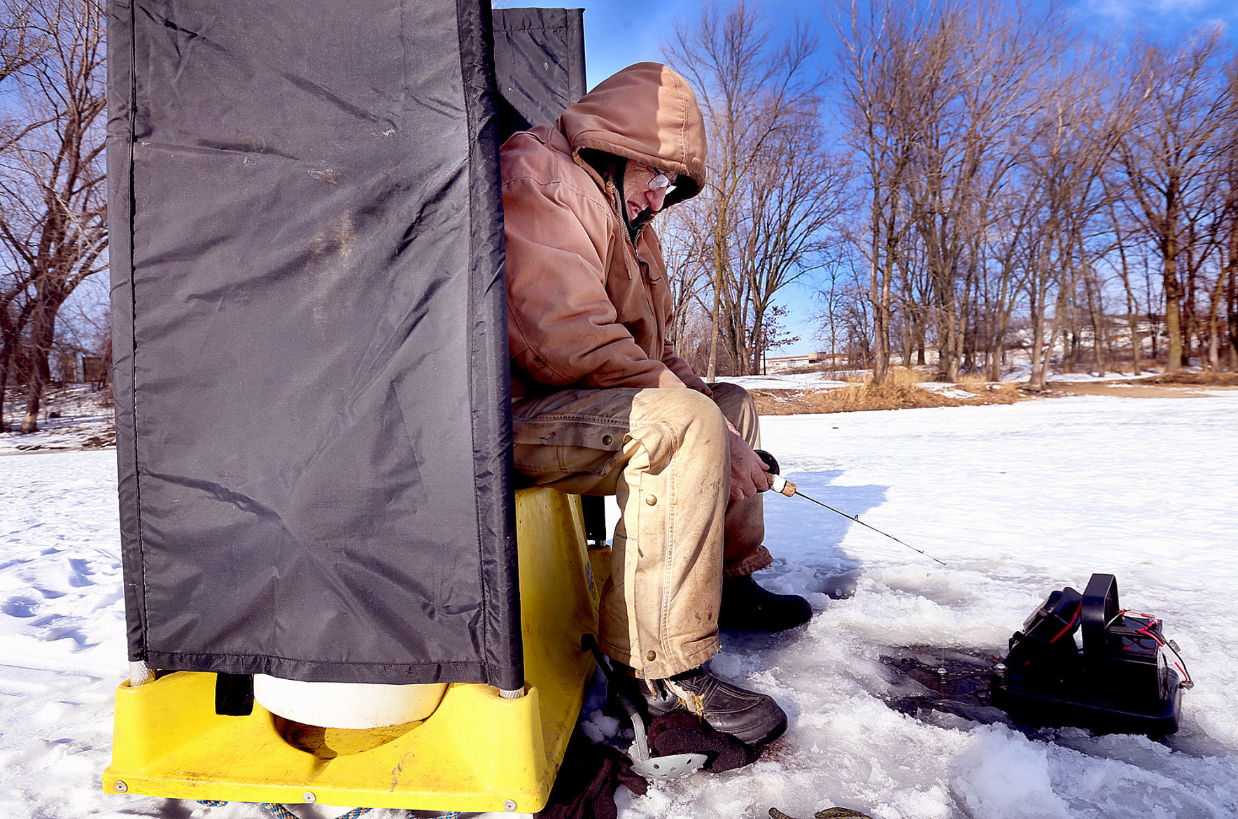An icy perch